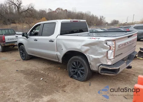 2021 Chevrolet Silverado K1500 Custom из США, поврежденный, VIN 3GCPYBEK2MG211442